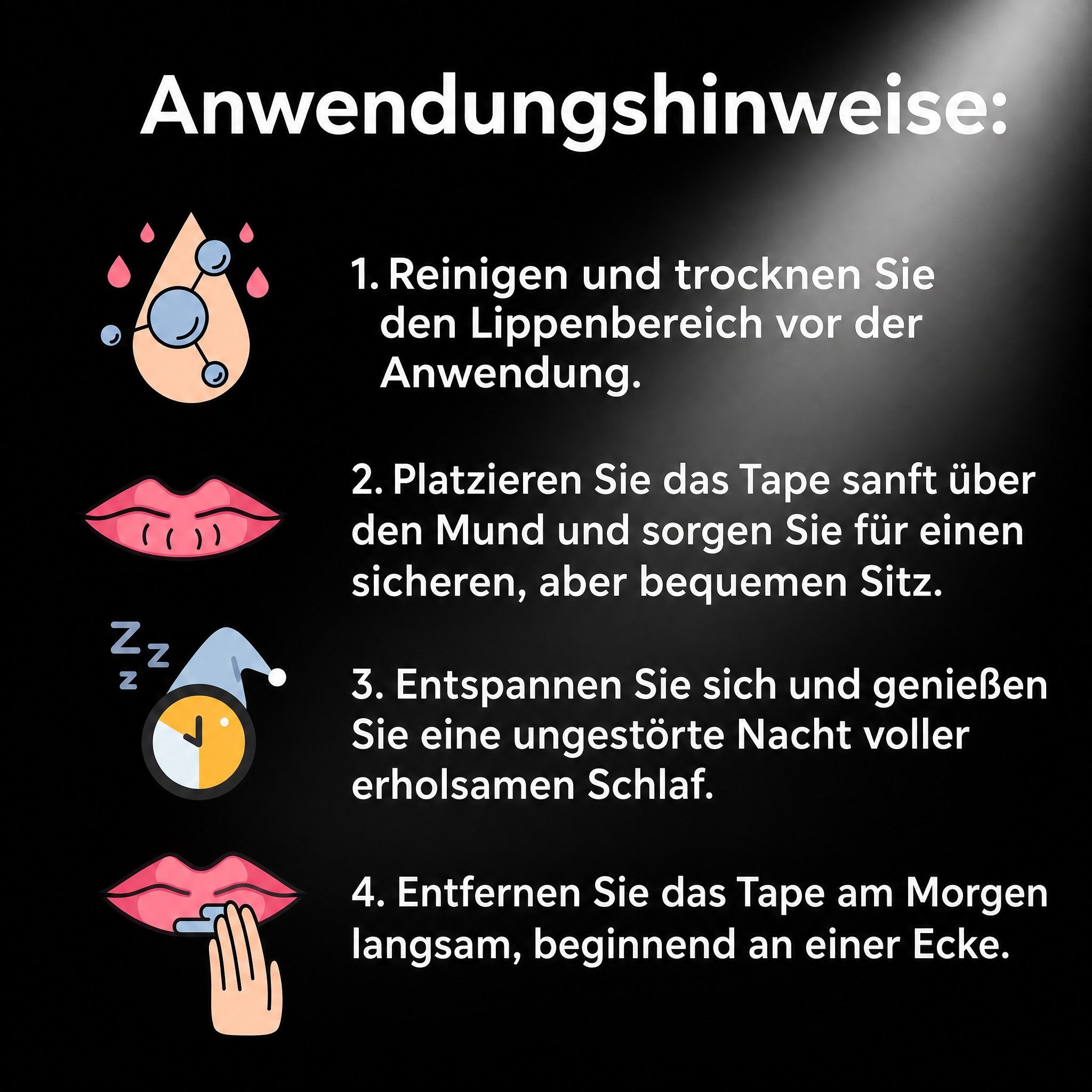 Anti-Schnarch-Mundpflaster – 30 Stück