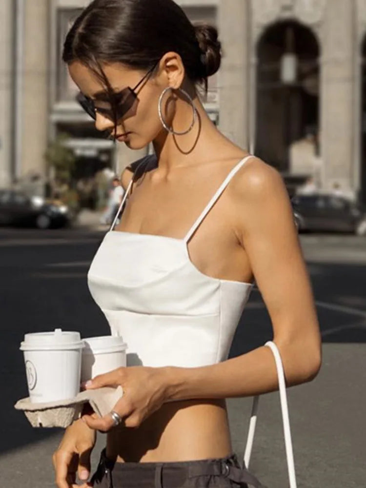 Lace-Up Crop Top
