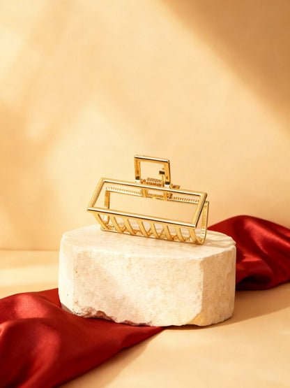 Chérie claw clip Square 7cm gold