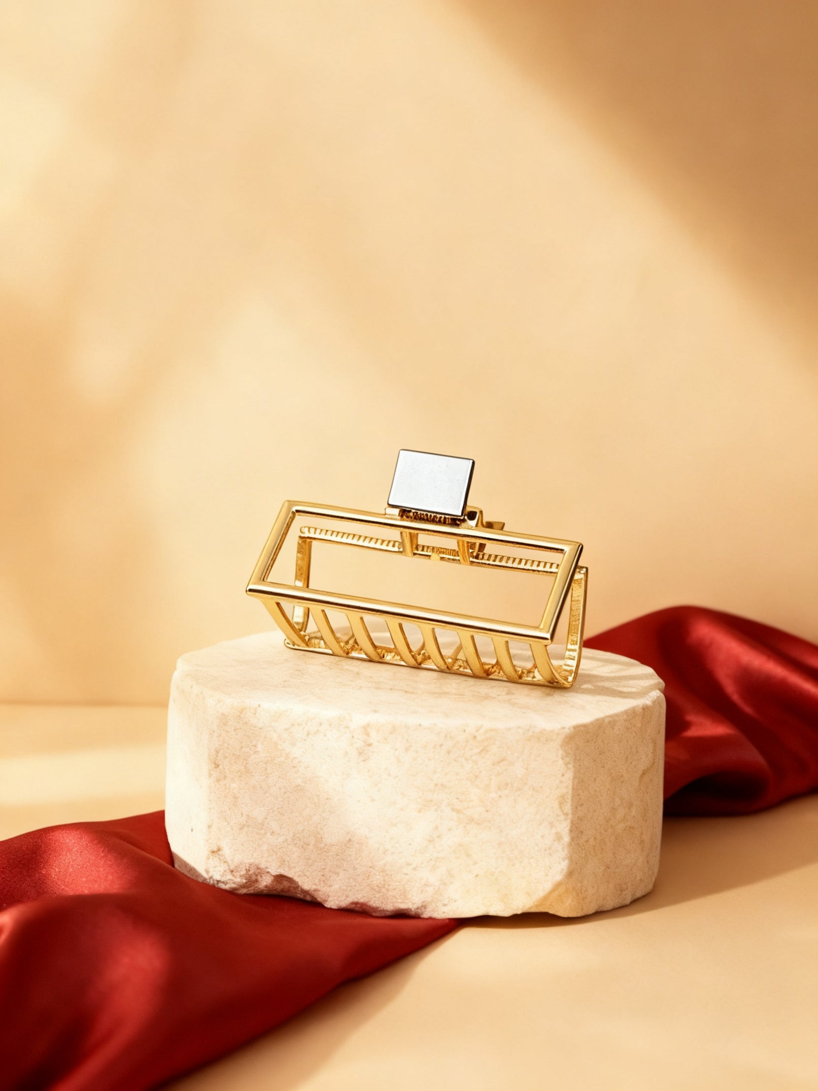 Chérie claw clip Cross 11.5cm gold