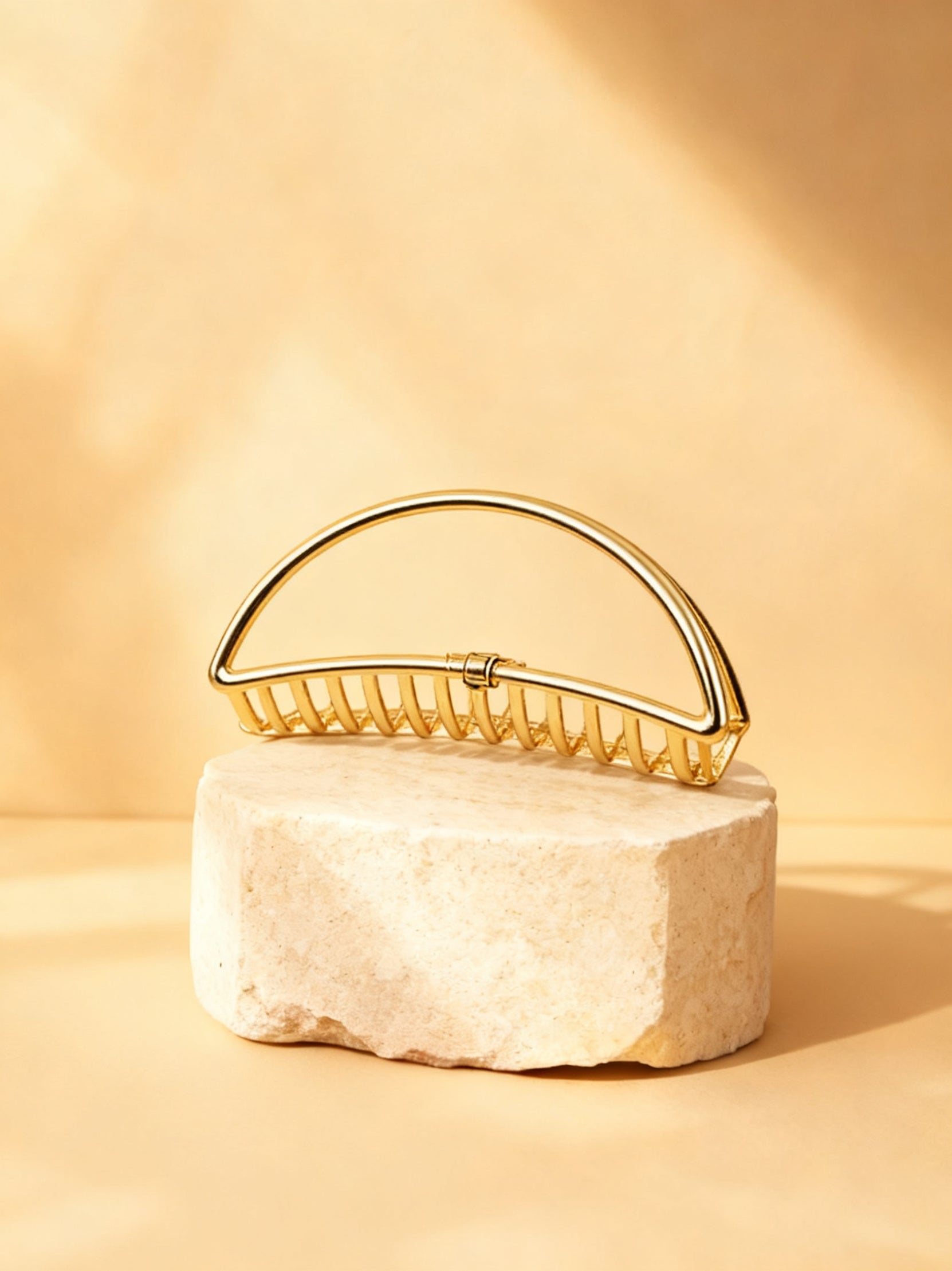 Chérie claw clip Simple 11.5cm gold