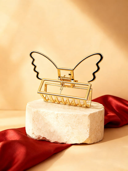 Chérie claw clip Butterfly 8cm gold