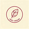 Icon 100% Vegan Siegel Blatt im Kreis