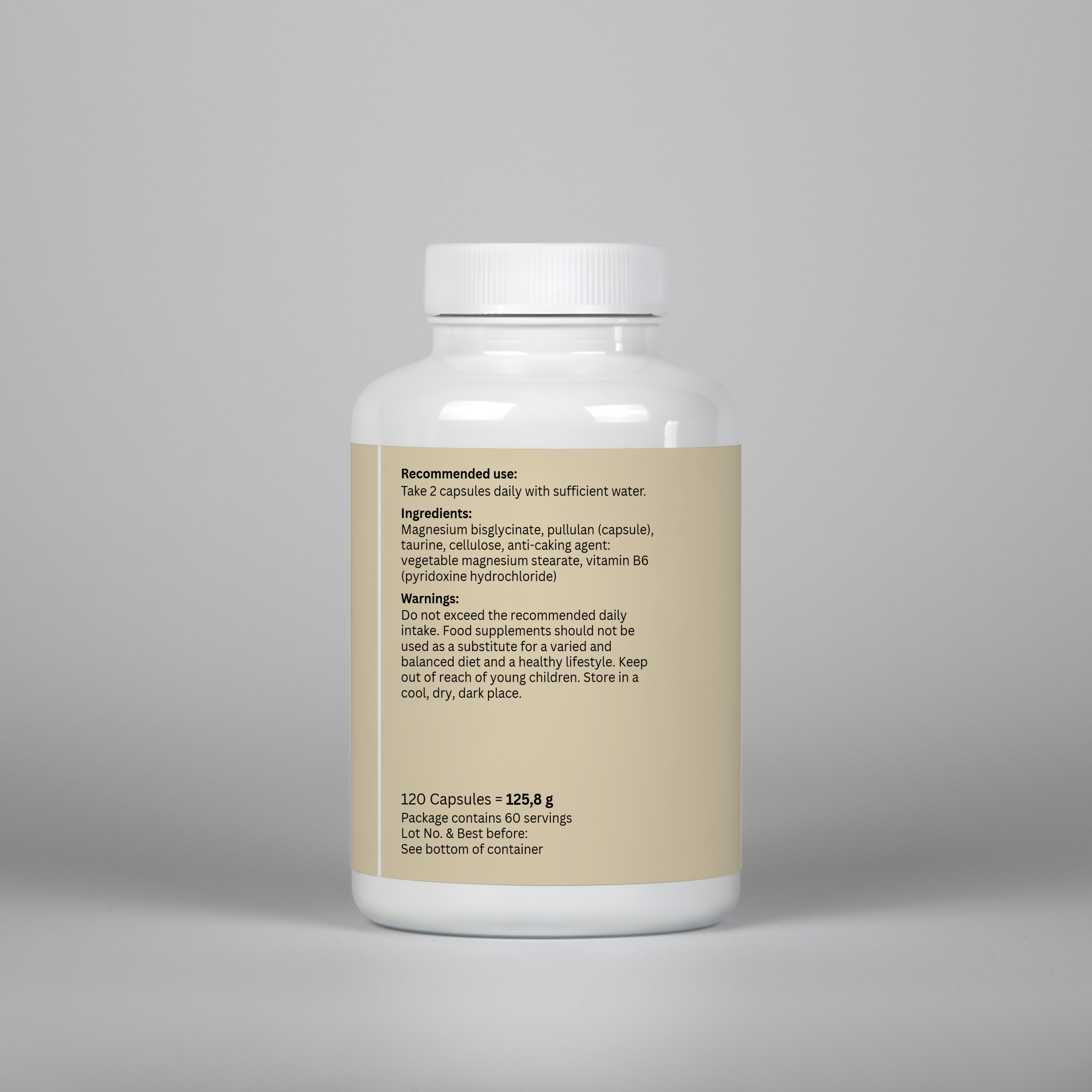 Magnesium Glycinate — Sleep & Recovery- 120 Capsules