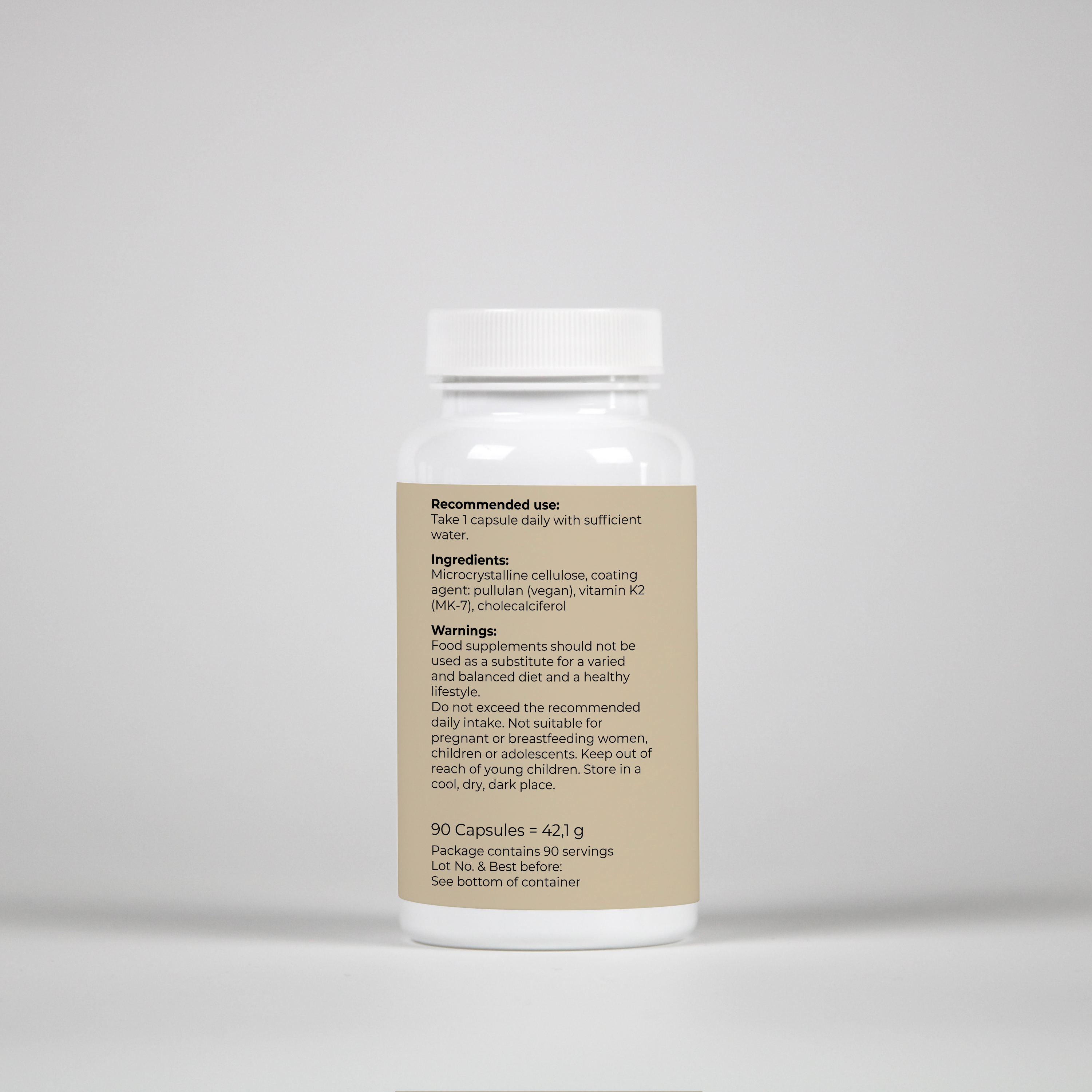 Vitamin D3 + K2 – 90 Capsules