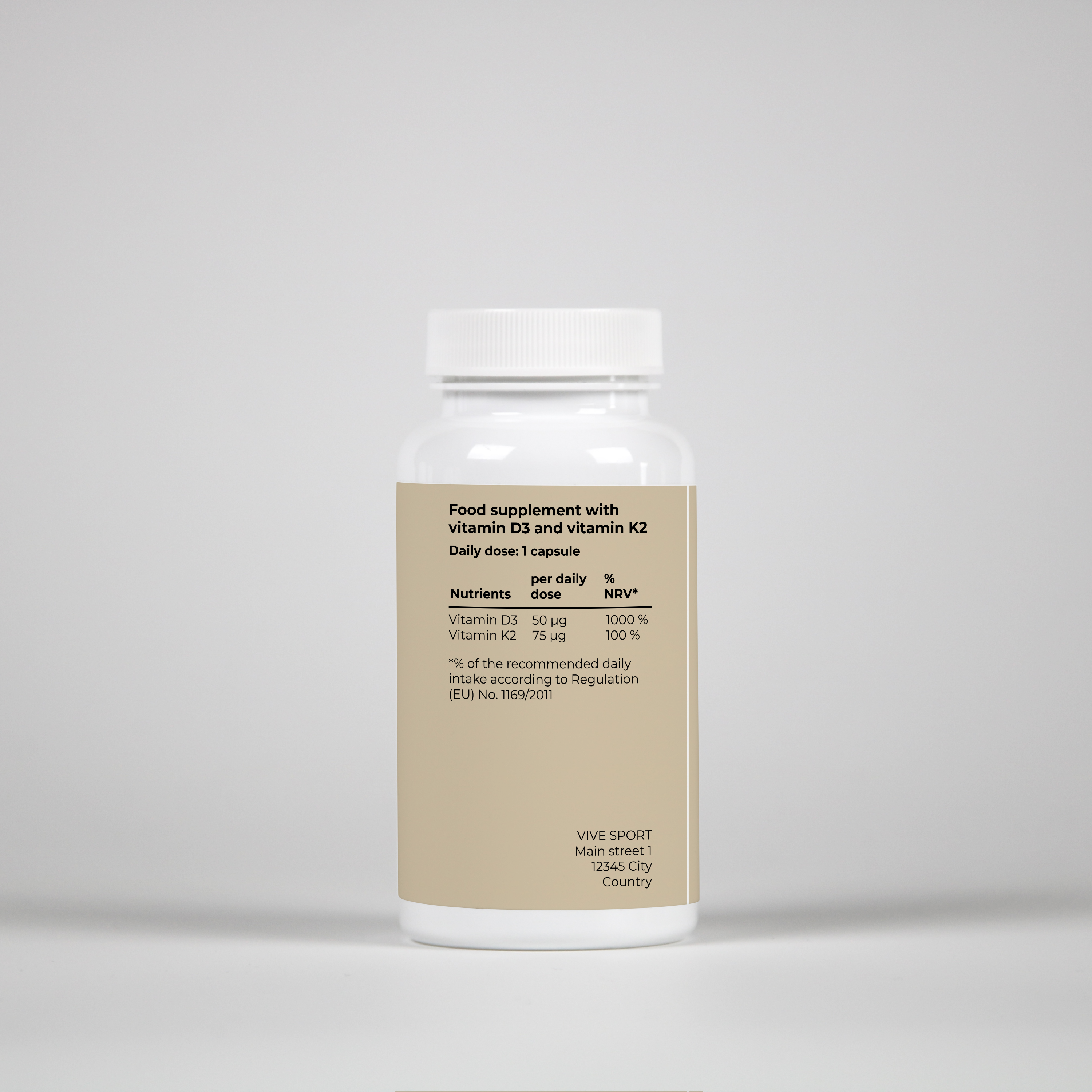 Vitamin D3 + K2 – 90 Capsules