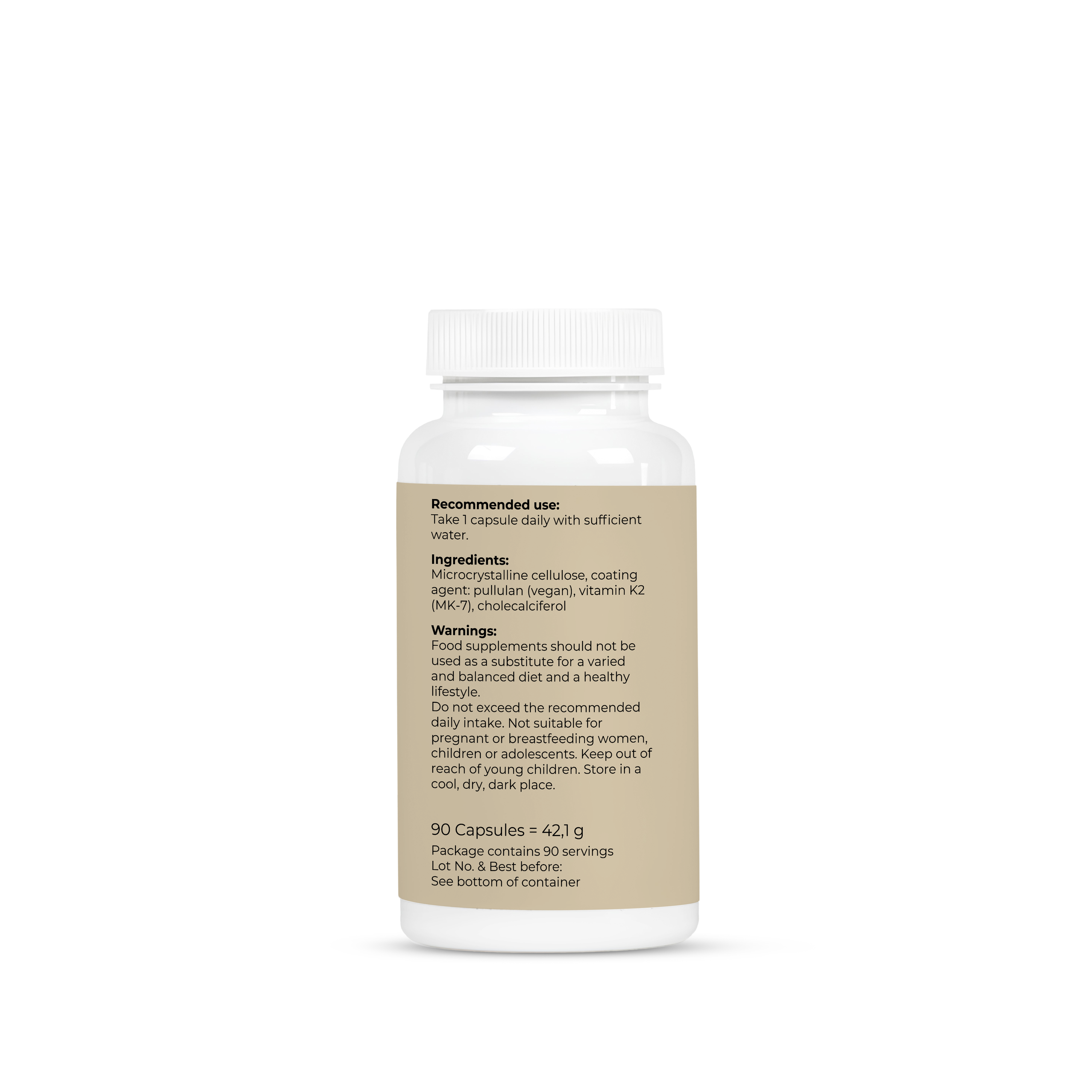 Vitamin D3 + K2 – 90 Capsules
